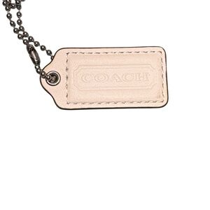 Authentic Coach Replacement Leather Hangtag Nude Light Blush Pink Vintage GUC